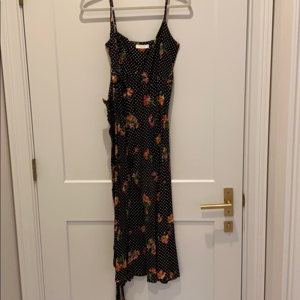 Floral wrap dress